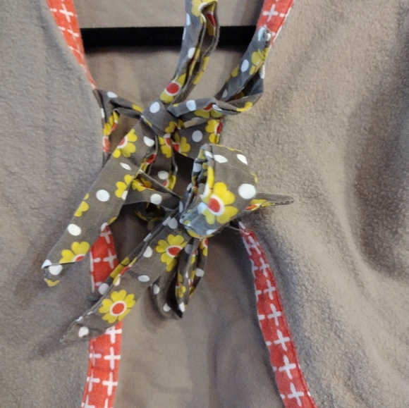 Jelly the Pug girls cardigan sweater w/ bows size 7 brown orange. - Picture 7 of 10